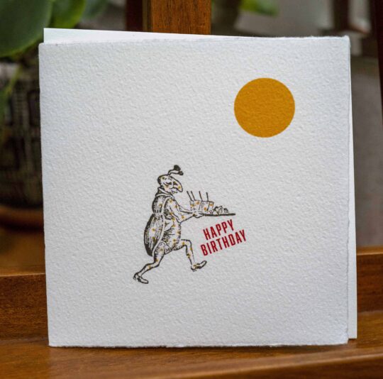 Birthday Beetle Sun Card